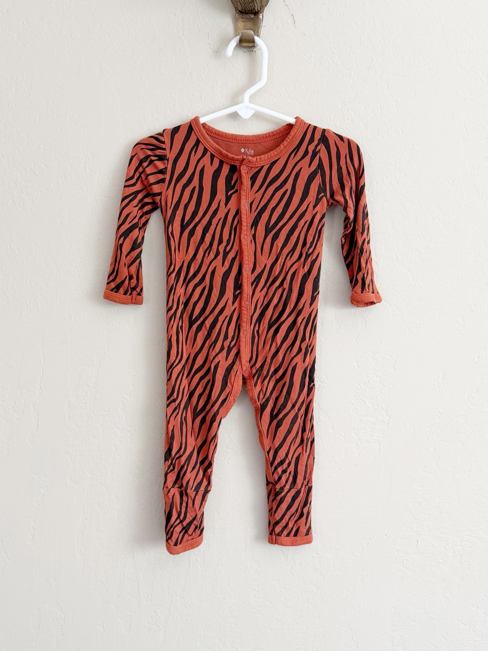 Kyte Baby Tiger Print Jumpsuit • 6-12 Months